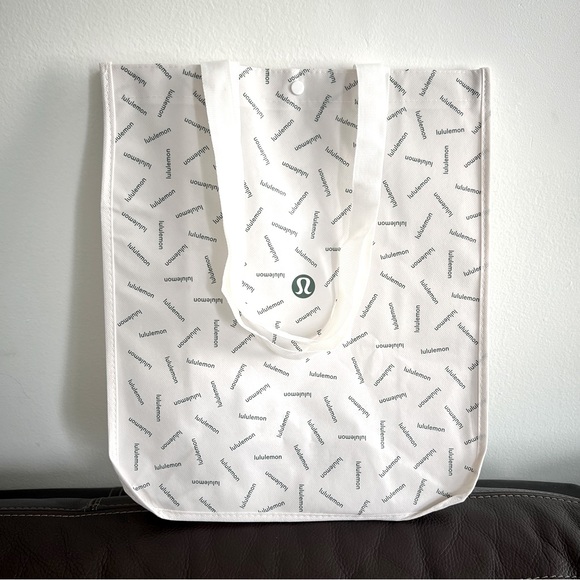 Lululemon Athletica Large Shopping Bag, Color White, NEW - Picture 2 of 7